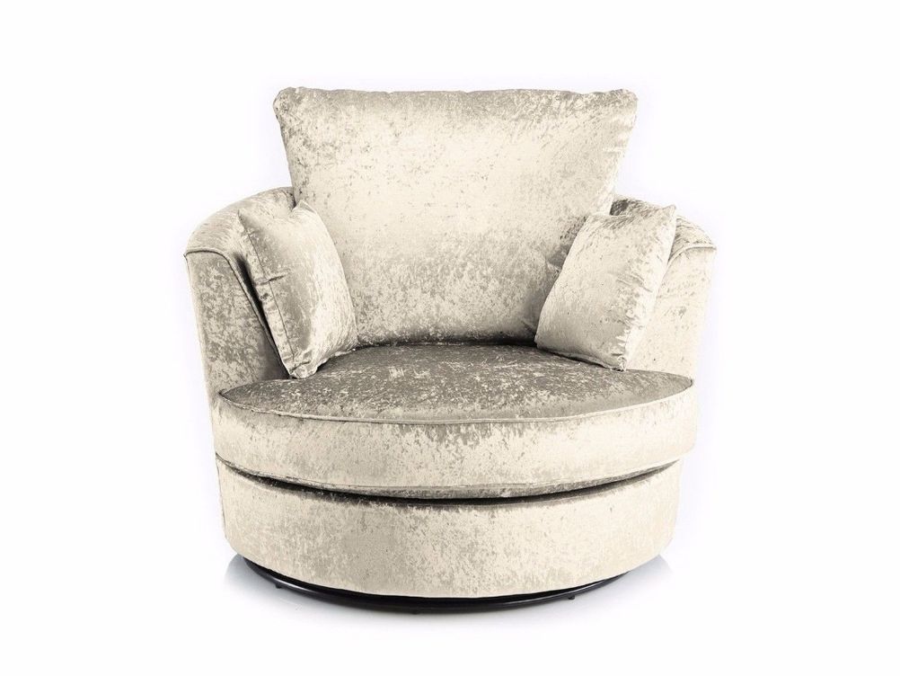 Velvet Pearl Swivel Chair