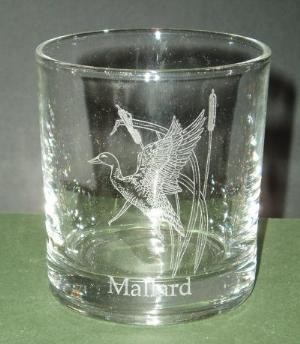 Engraved Whisky Glasses x 4