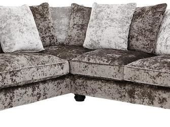 LAURENCE  2 CORNER 2  SOFA IN CRUSHED VELVET