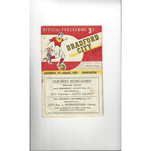 Bradford City Home Football Programmes