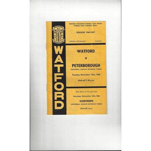 Peterborough United Away Football Programmes