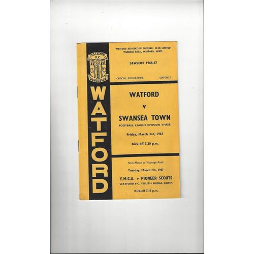 Swansea Away Football Programmes