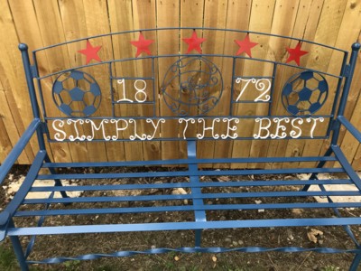 Football chairs, tables and benches