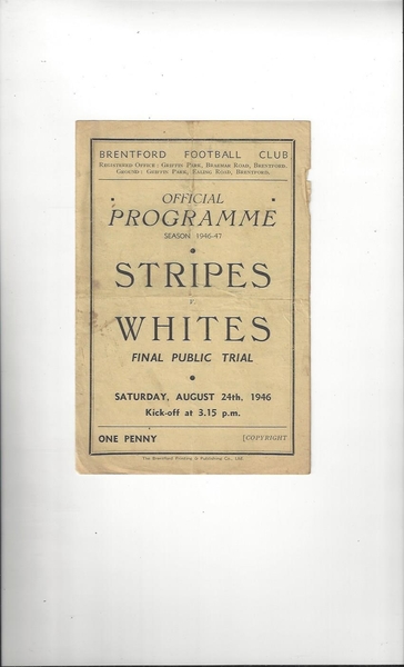 Latest Football Programmes Listed today