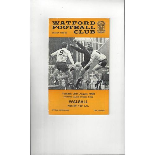 Walsall Away Football Programmes