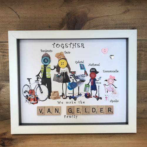 Personalised Button Head Frame ( Extra Personalised