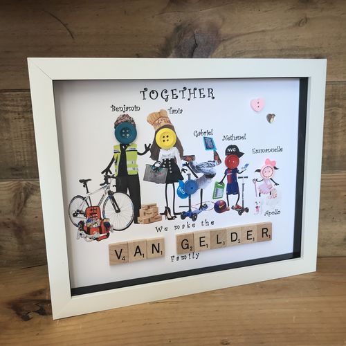 Personalised Button Head Frame ( Extra Personalised