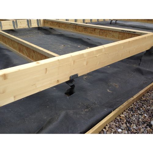 Permanent anchors for log cabins