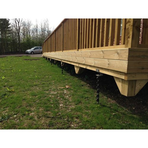 Permanent anchors for log cabins