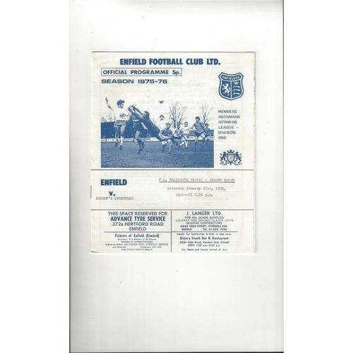 Non-League FA Trophy Football Programmes