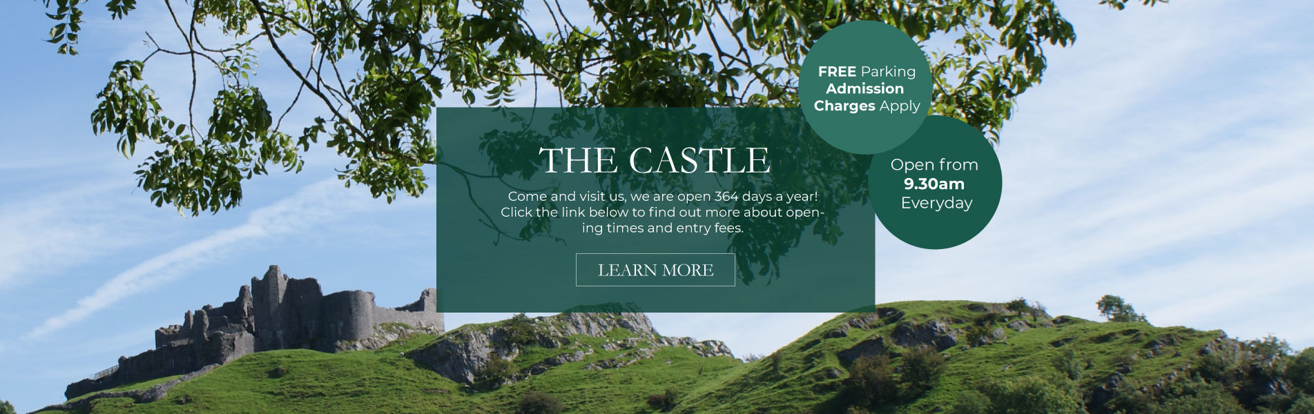 Carreg Cennen Castle, Attractions Llandeilo, Weddings Carmarthenshire