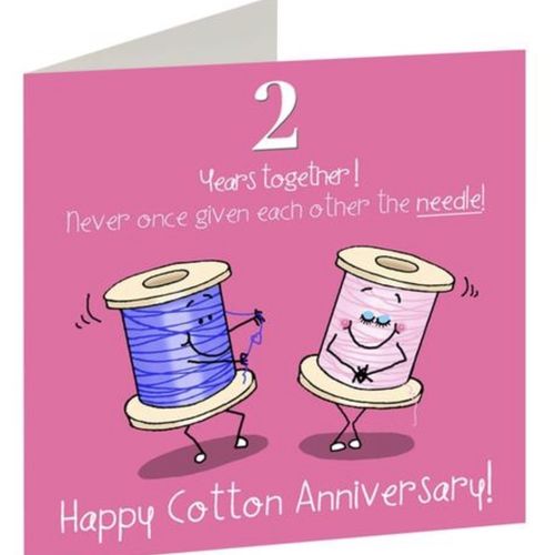 2nd Anniversary card