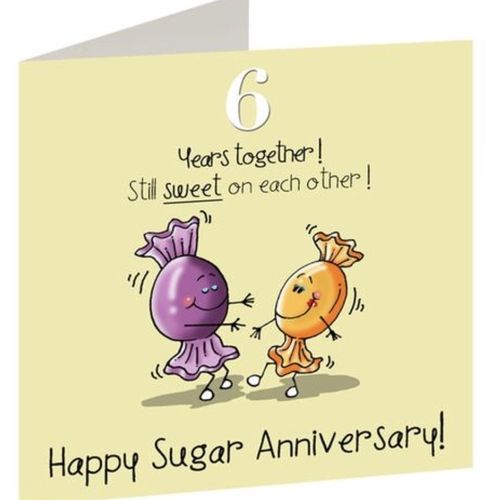 6th Anniversary card