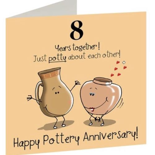 8th Anniversary card