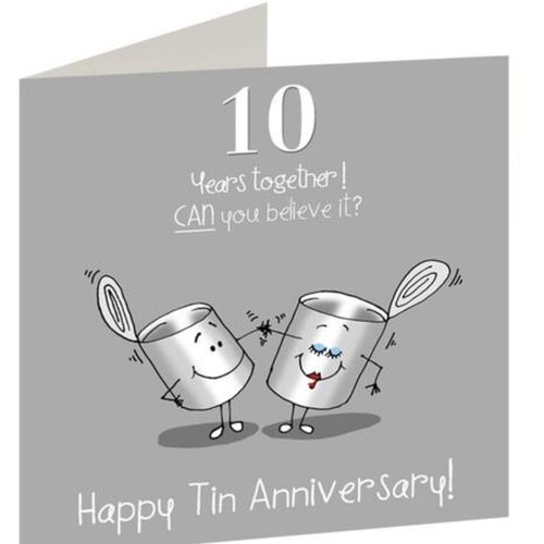 10th Anniversary card
