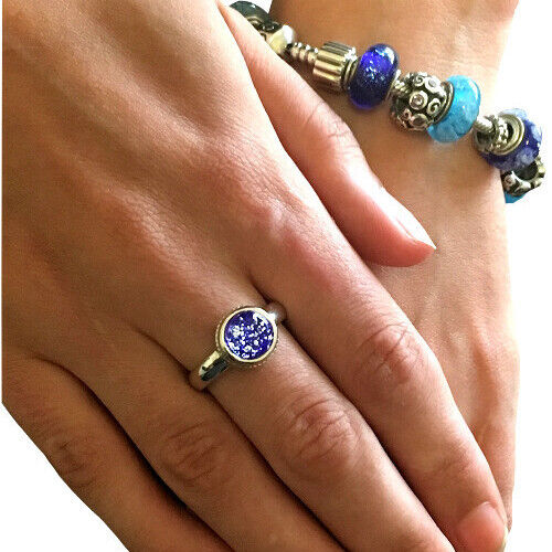 Cremation Glass Ring