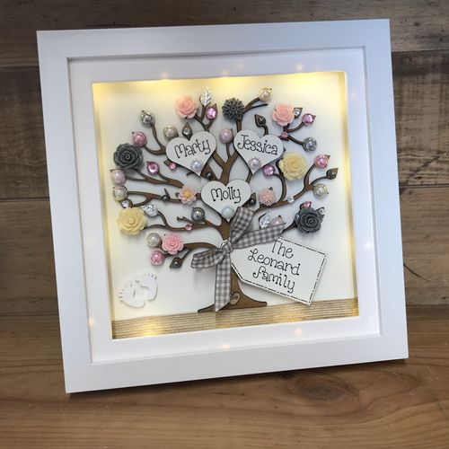 Floral Family Tree Frame