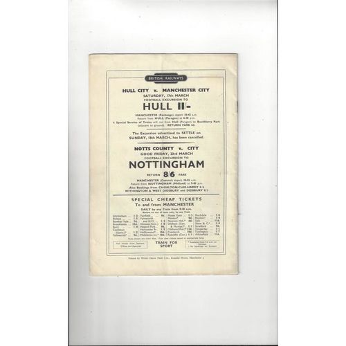 1951 Birmingham City v Blackpool FA Cup Semi Final Football Programme @ Manchester City