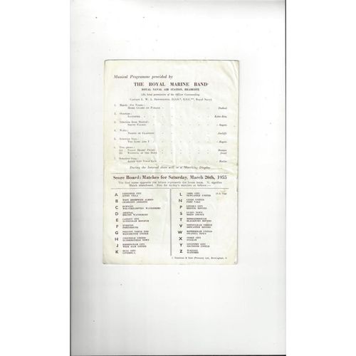 1955 Manchester City v Sunderland FA Cup Semi Final Programme