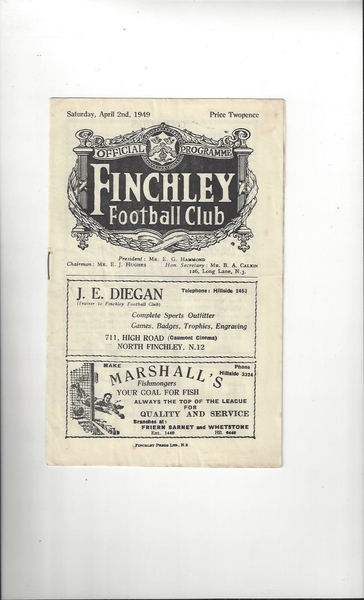 Latest Football Programmes Listed today