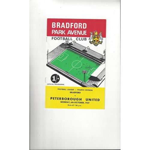 Bradford Park Avenue Home Football Programmes