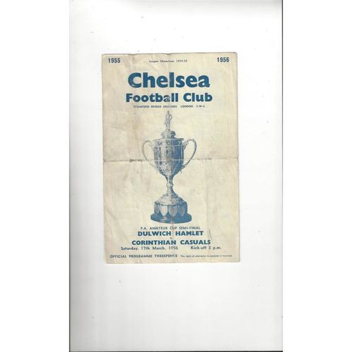Amateur Cup Semi Final Football Programmes