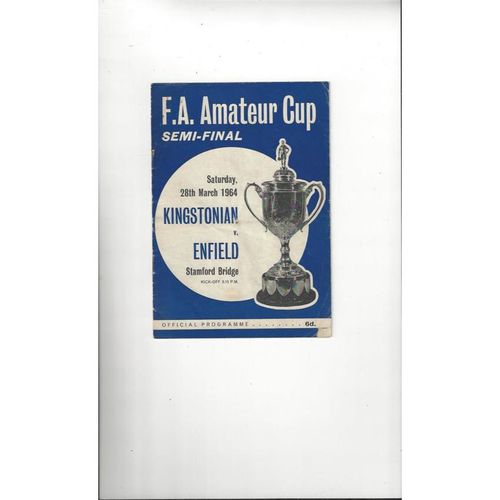 Amateur Cup Semi Final Football Programmes
