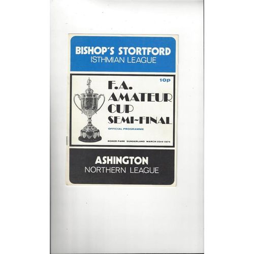 Amateur Cup Semi Final Football Programmes