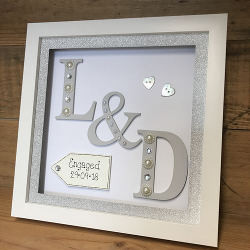 Initials Engagement Frame