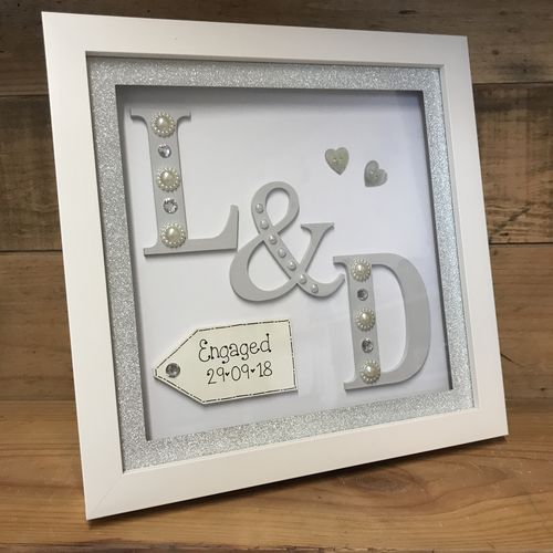 Initials Engagement Frame