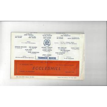 1967/68 Oldham Athletic v Tranmere Rovers Football Programme