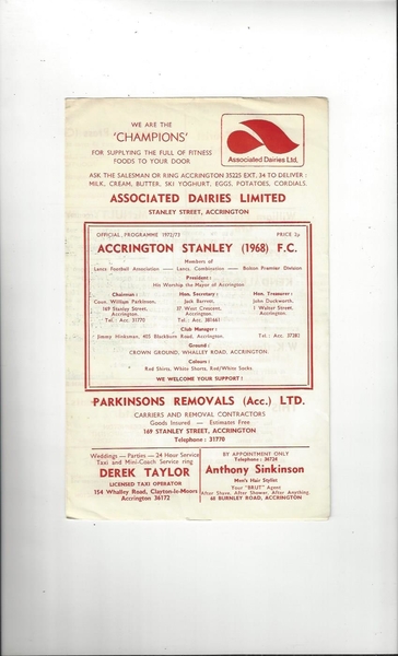 More Football Programmes listed today