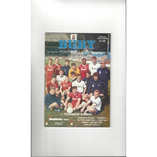 Play Off Semi Final Football Programmes