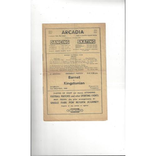 Non League Pre War & 1940's Football Programmes