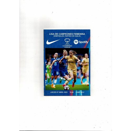 Women's European Semi Final Football Programmes