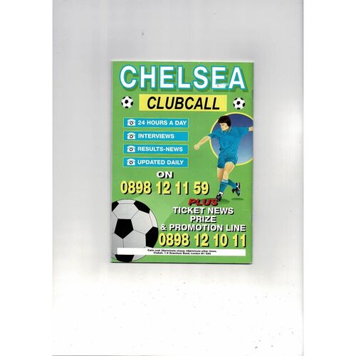 Chelsea Yearbook 1991/92