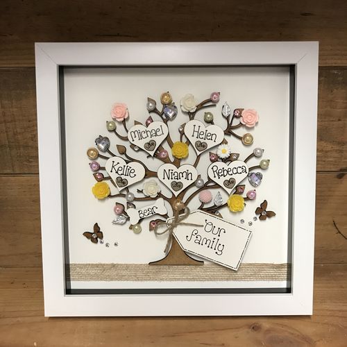 Floral Family Tree Frame