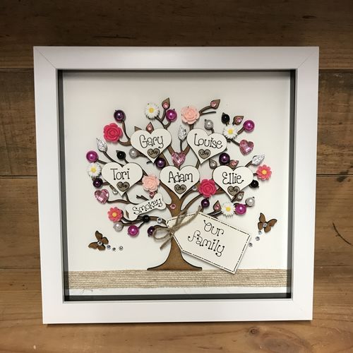 Floral Family Tree Frame