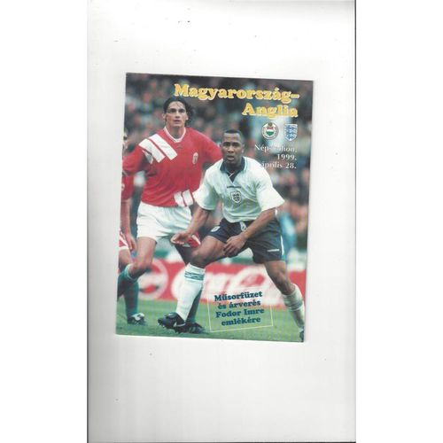 England Away Football Programmes