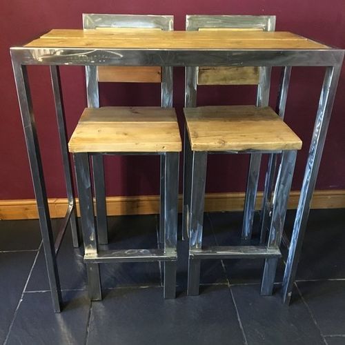 Industrial Chic Tall Table with stools