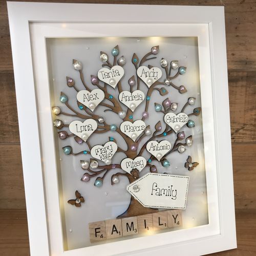 Large Grandkids family tree frame