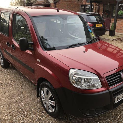 2008 Fiat Doblo Camper Van 2 Berth - 1248cc Diesel - Red Metallic - Private Reg