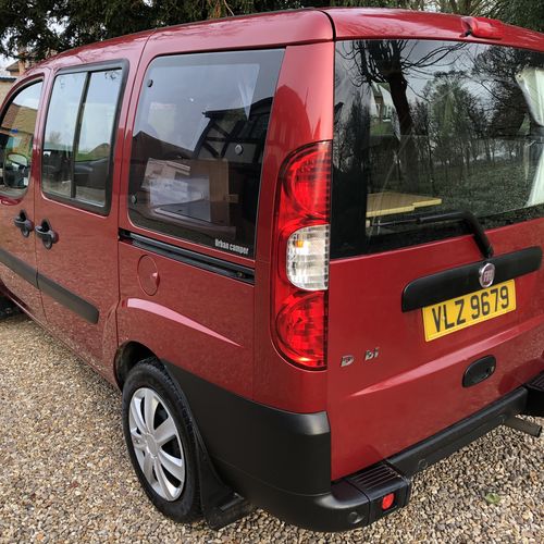 2008 Fiat Doblo Camper Van 2 Berth - 1248cc Diesel - Red Metallic - Private Reg