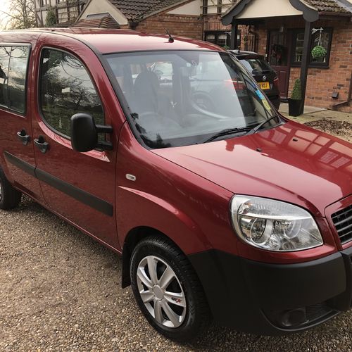 2008 Fiat Doblo Camper Van 2 Berth - 1248cc Diesel - Red Metallic - Private Reg