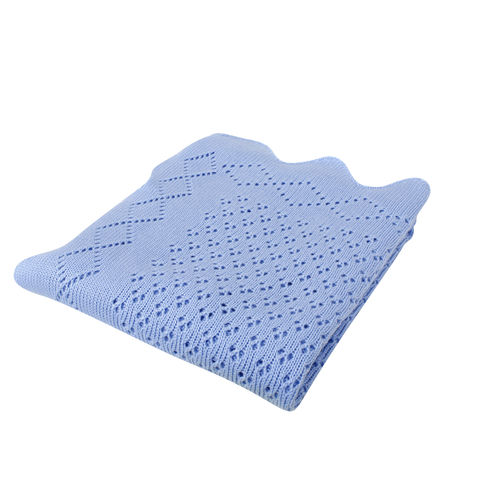 Baby Receiving Blanket - Blue