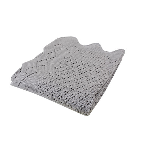 Baby Receiving Blanket - Grey