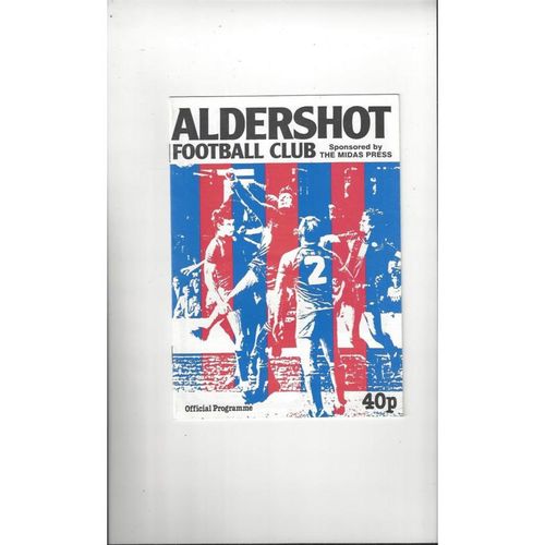Aldershot Home Football Programmes