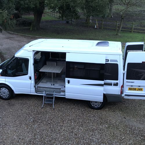 2008 Ford Transit Camper Van 2 Berth Fixed Bed 2.4TDCi 6 speed LWB - Superb Spec