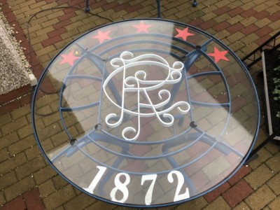 Football chairs, tables and benches