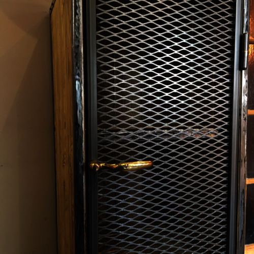 Industrial mesh cupboard